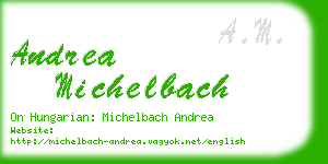 andrea michelbach business card